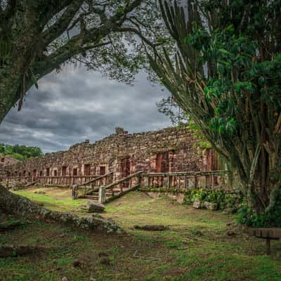 Rear view of the ruins of San Ignacio Mini, Argentina