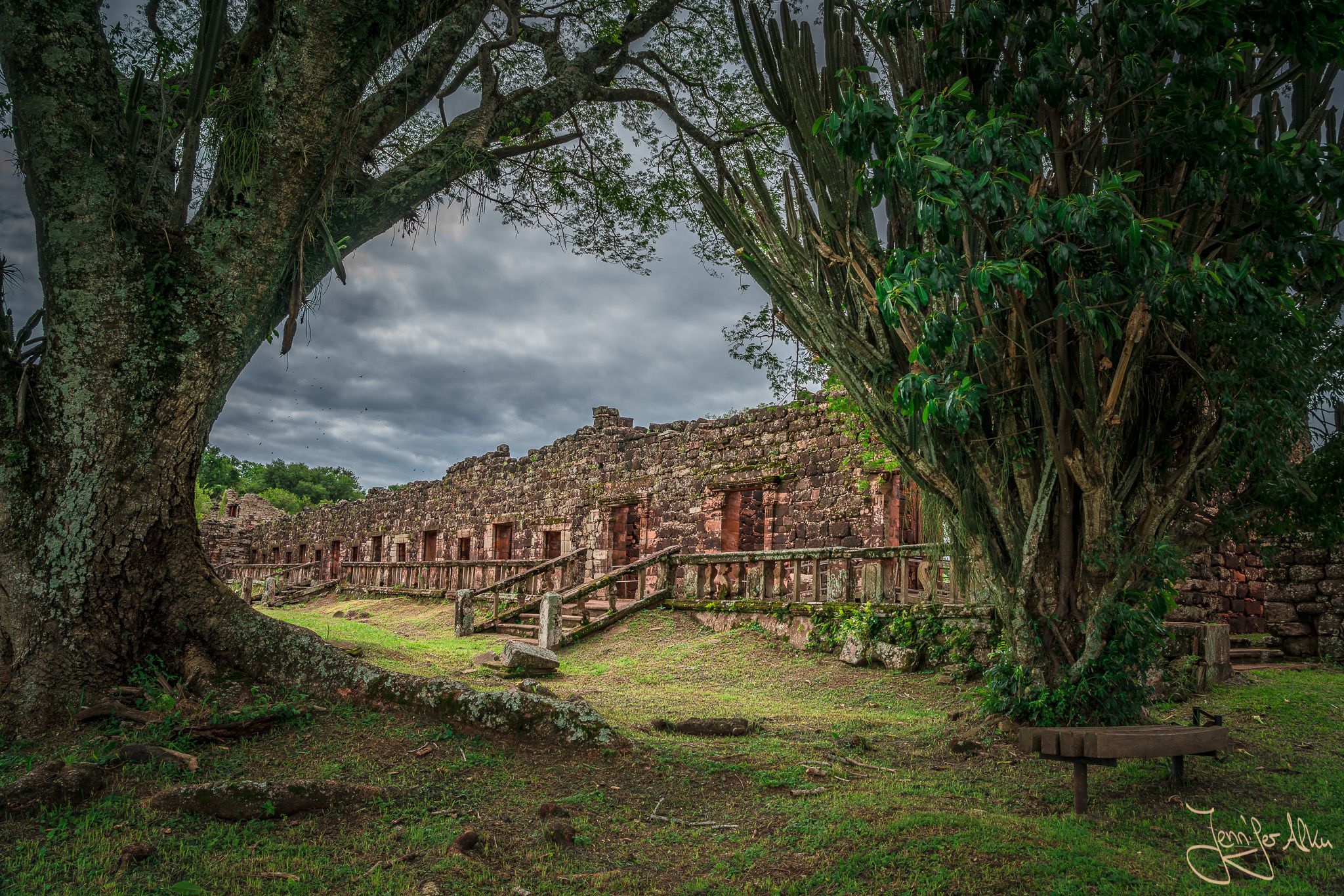 Rear view of the ruins of San Ignacio Mini, Argentina