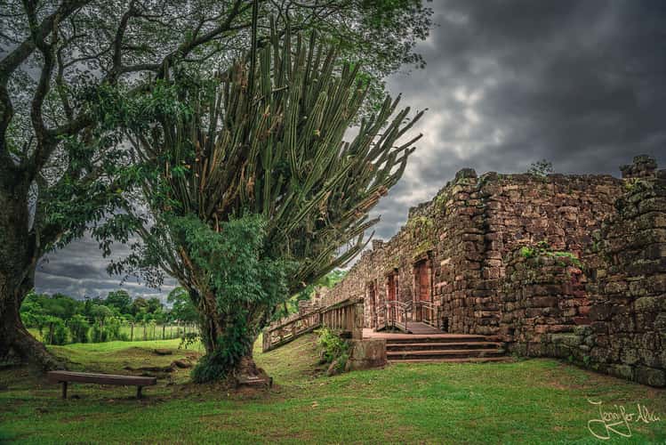 Rear view of the ruins of San Ignacio Mini