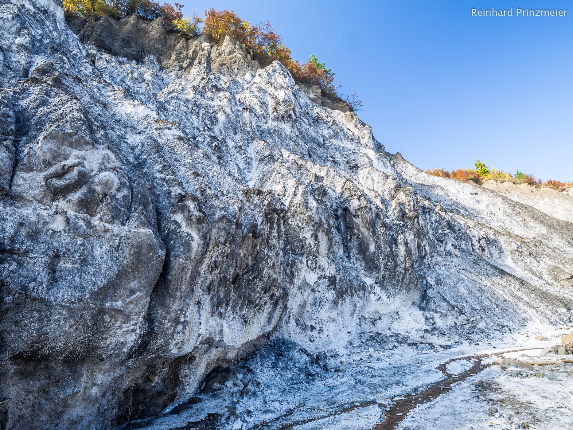 Salt river near Lopătari, Romania