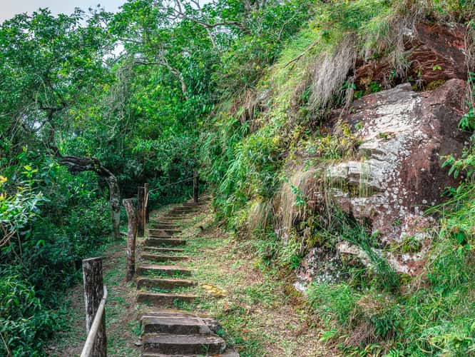 Stone stairs in Parque Provincial Teyú Cuaré