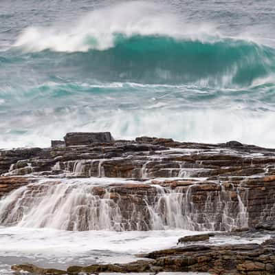 Surge of waves near Nøss, Norway