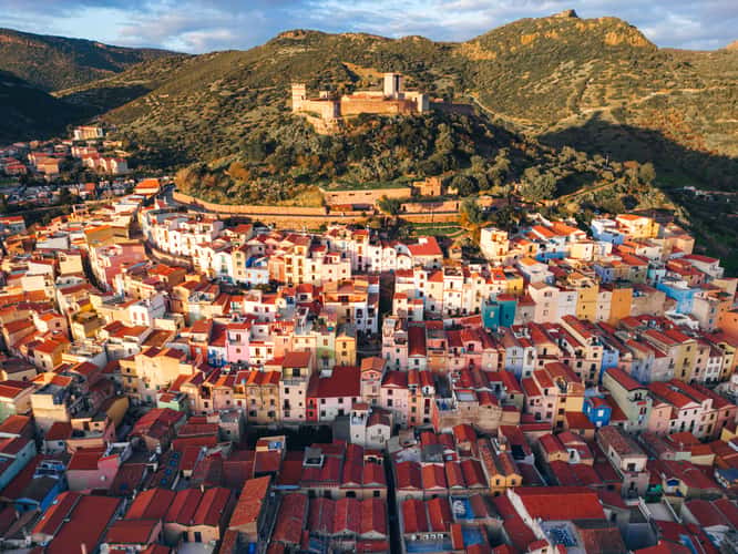 The coloursful town of Bosa