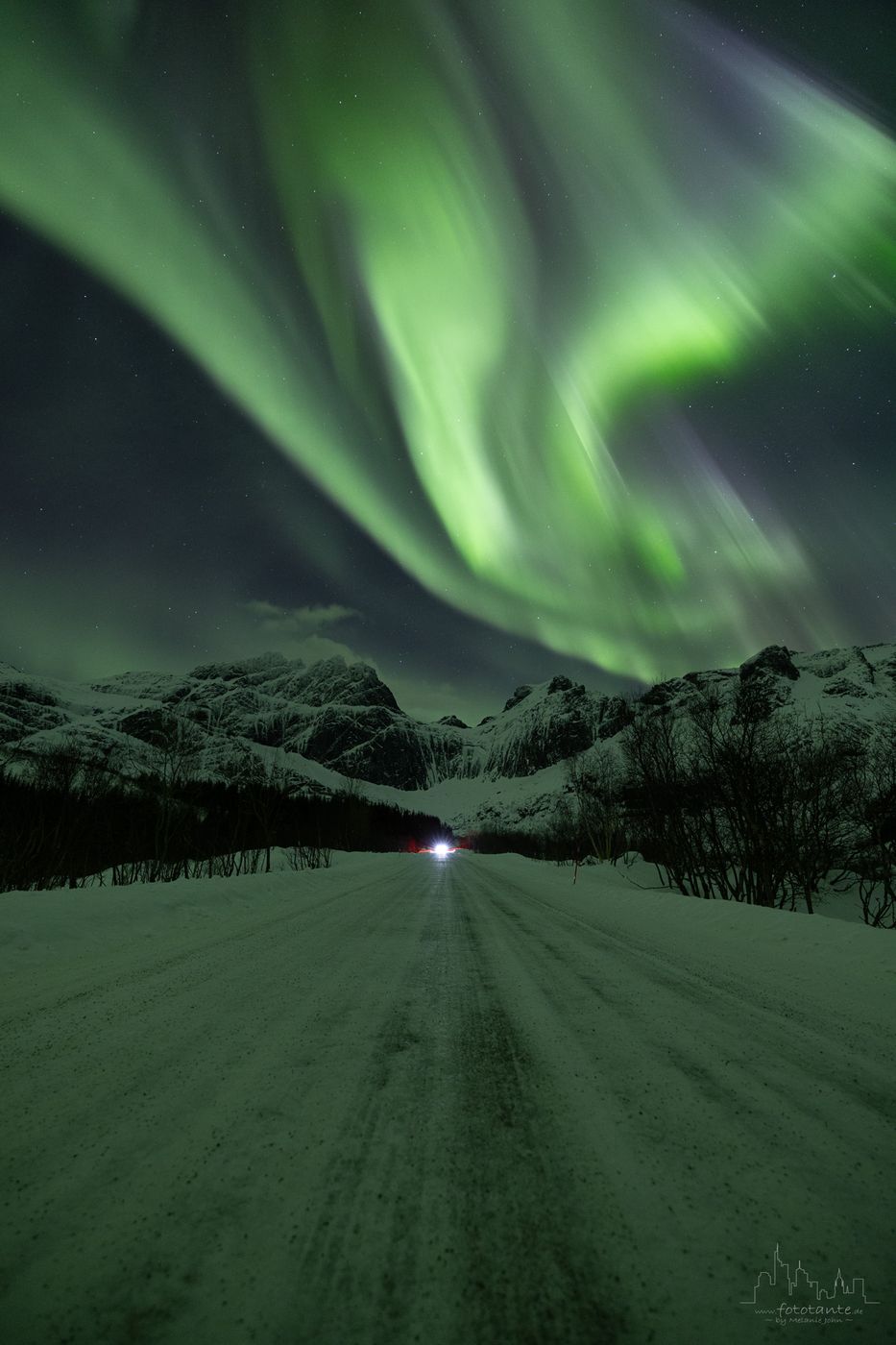 The road to Nusfjord, Lofoten, Norway
