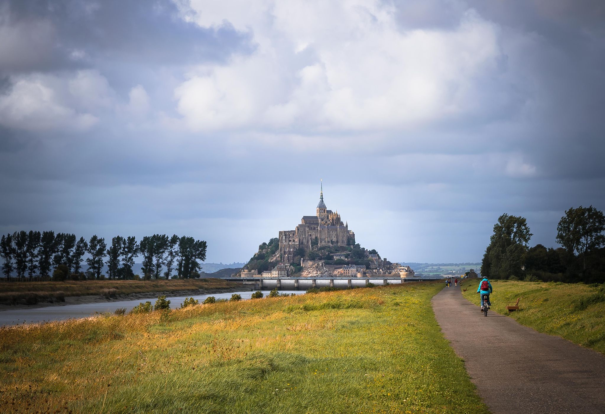 The road to Saint-Michel, France