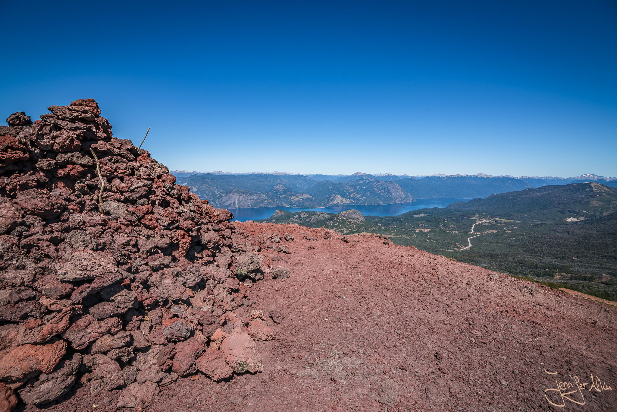 Top of Cerro Colorado near San Martin de Los Andes, Argentina