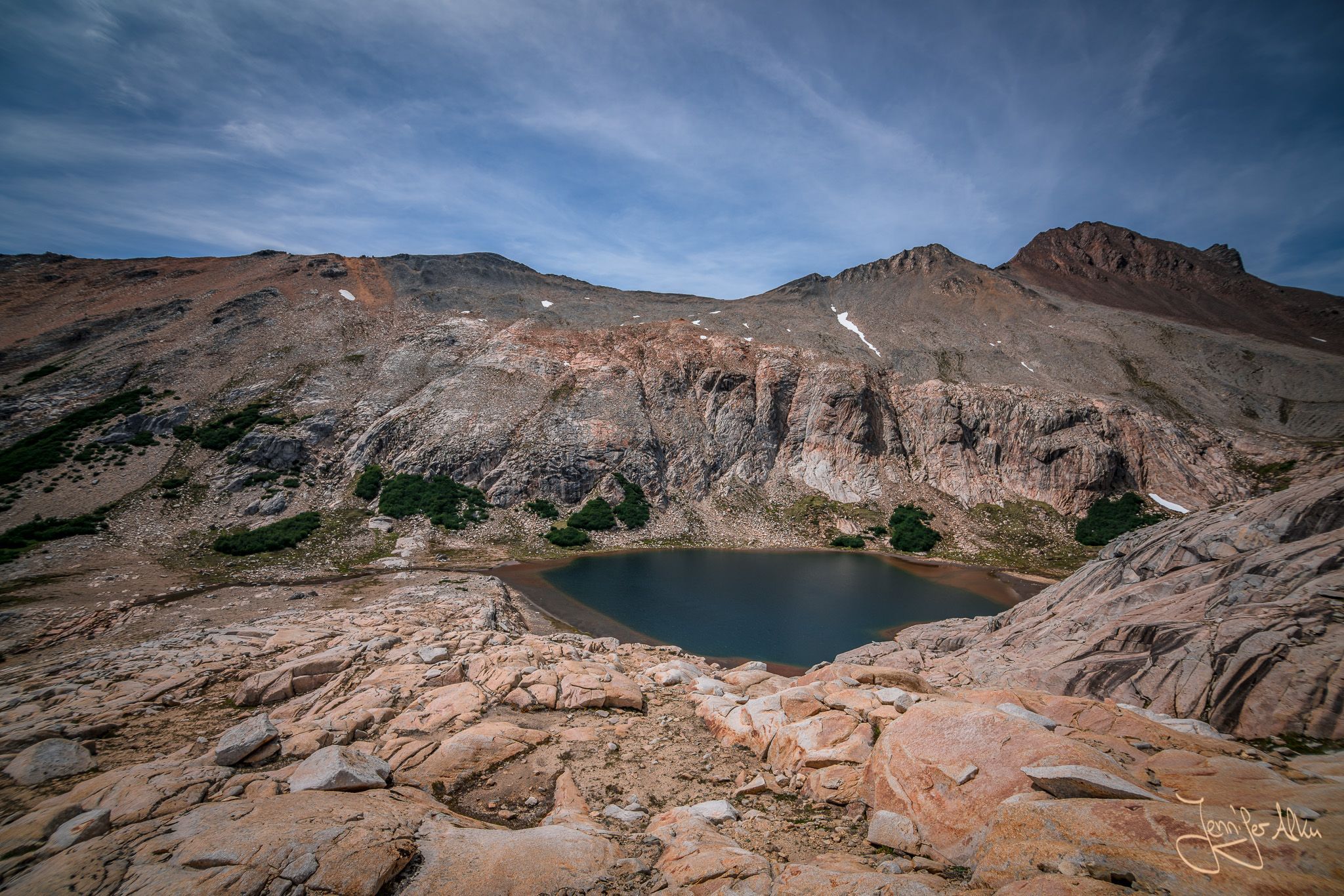 View back to Laguna Creton, Argentina