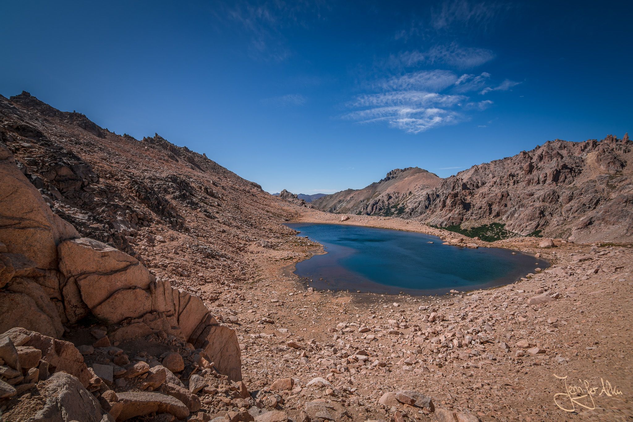 View from above on the Laguna Schmoll, Bariloche, Argentina