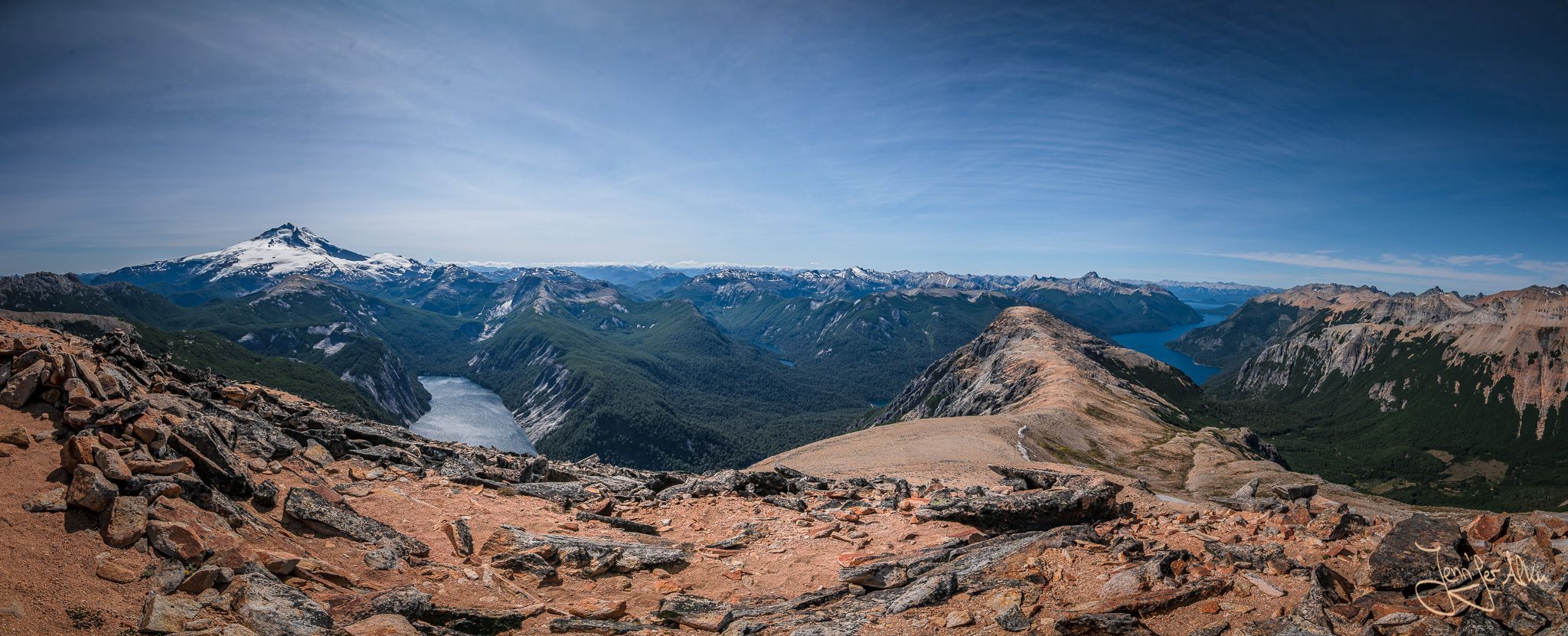 View from the Mirador del Correntino on the Cerro Capitan, Argentina