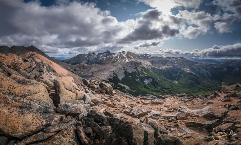 View to Laguna Creton from Cerro Cristal