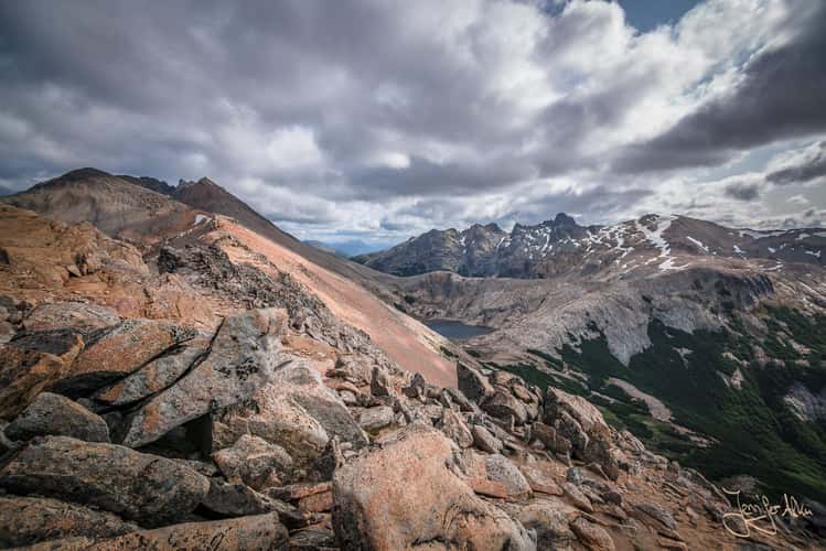 View to Laguna Creton from Cerro Cristal