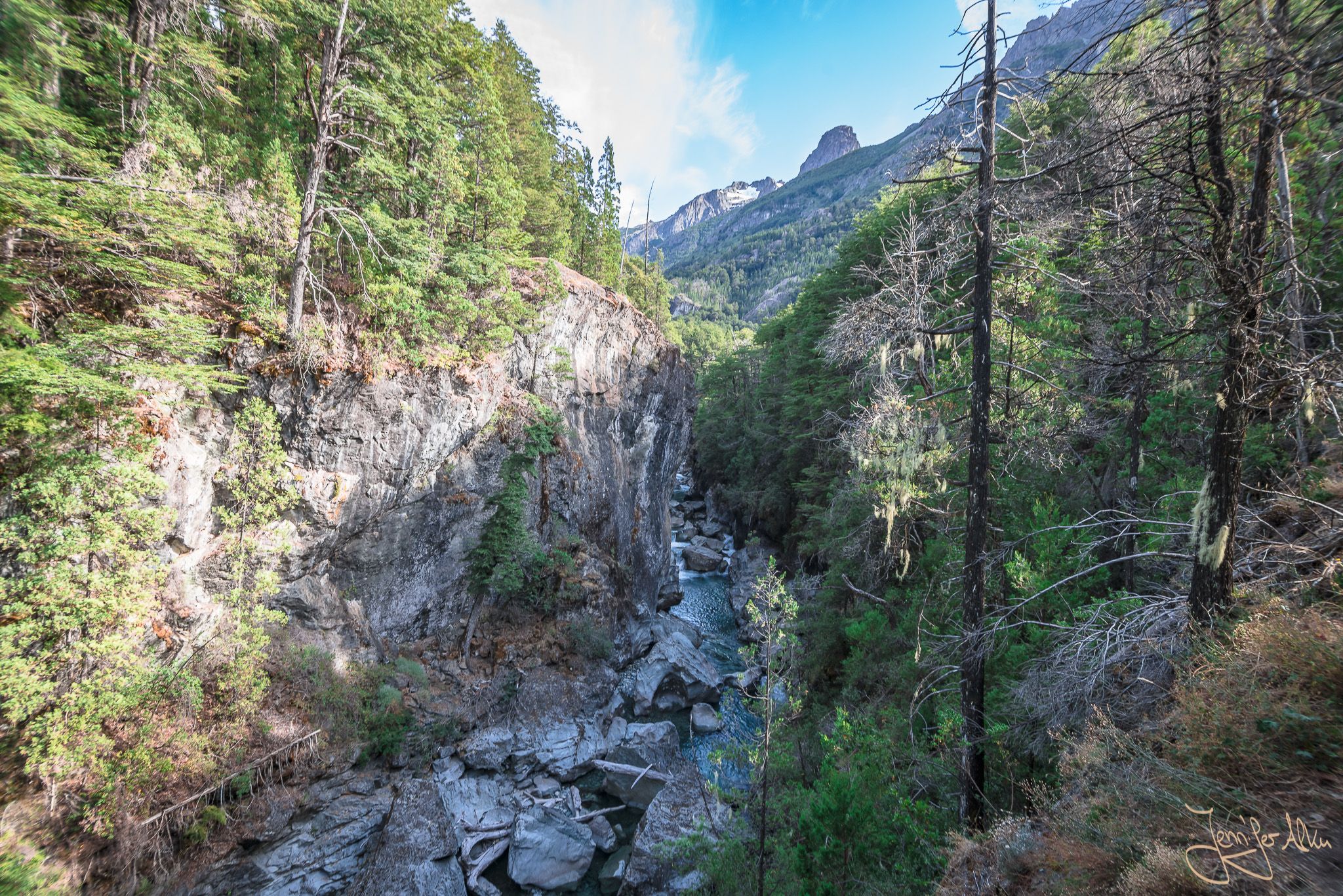Viewpoint close to Cajon del Azul, El Bolson, Argentina