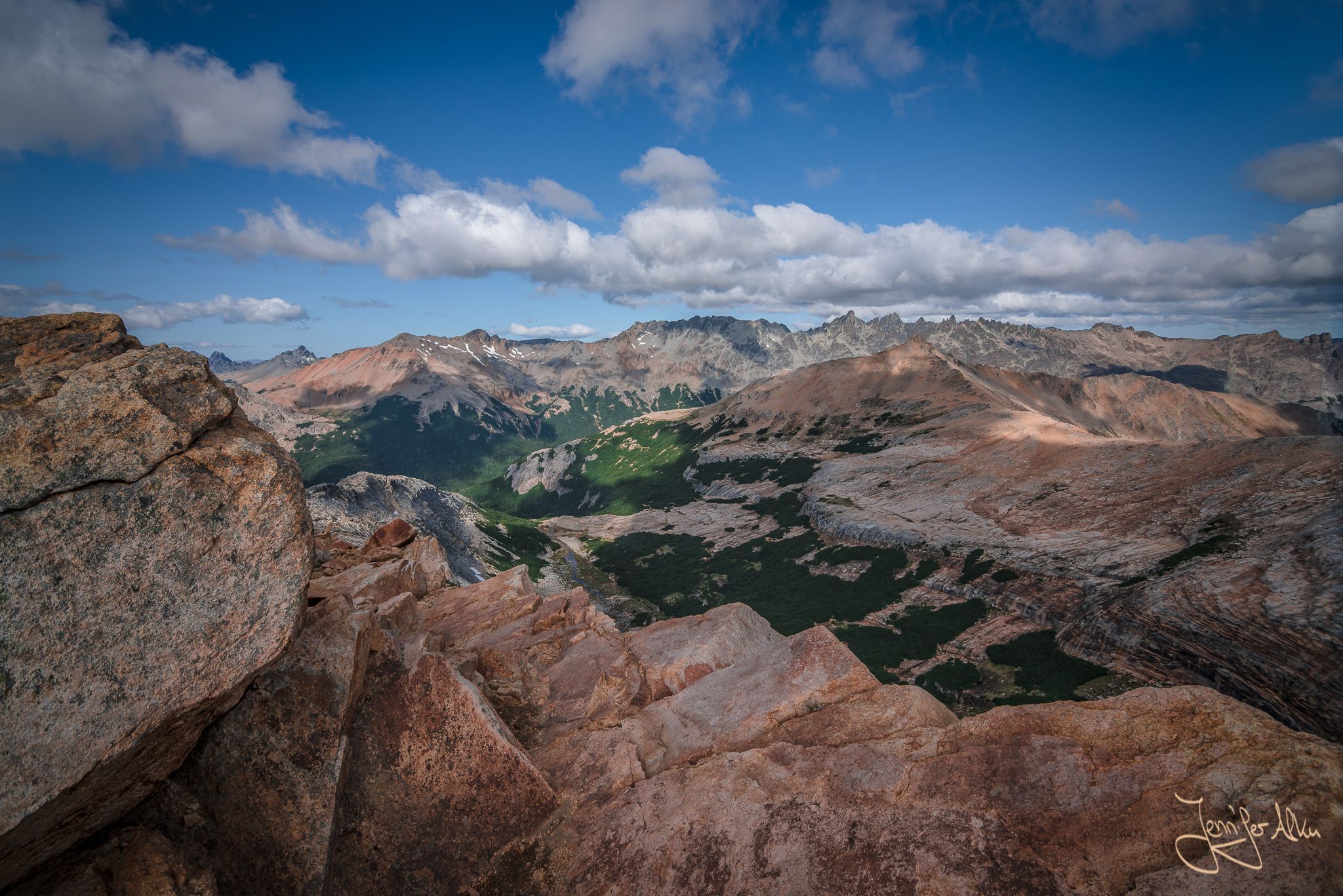 Viewpoint on the way up to Cerro Cristal, Bariloche, Argentina