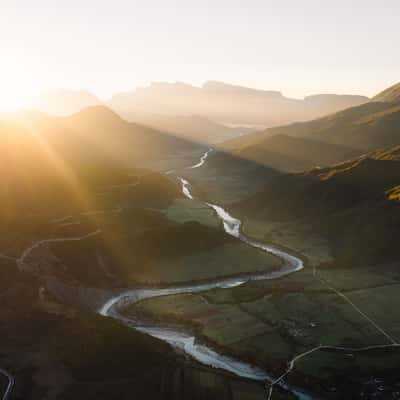 Vjosa River Bend, Albania