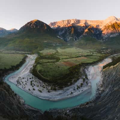 Vjosa River Bend, Albania