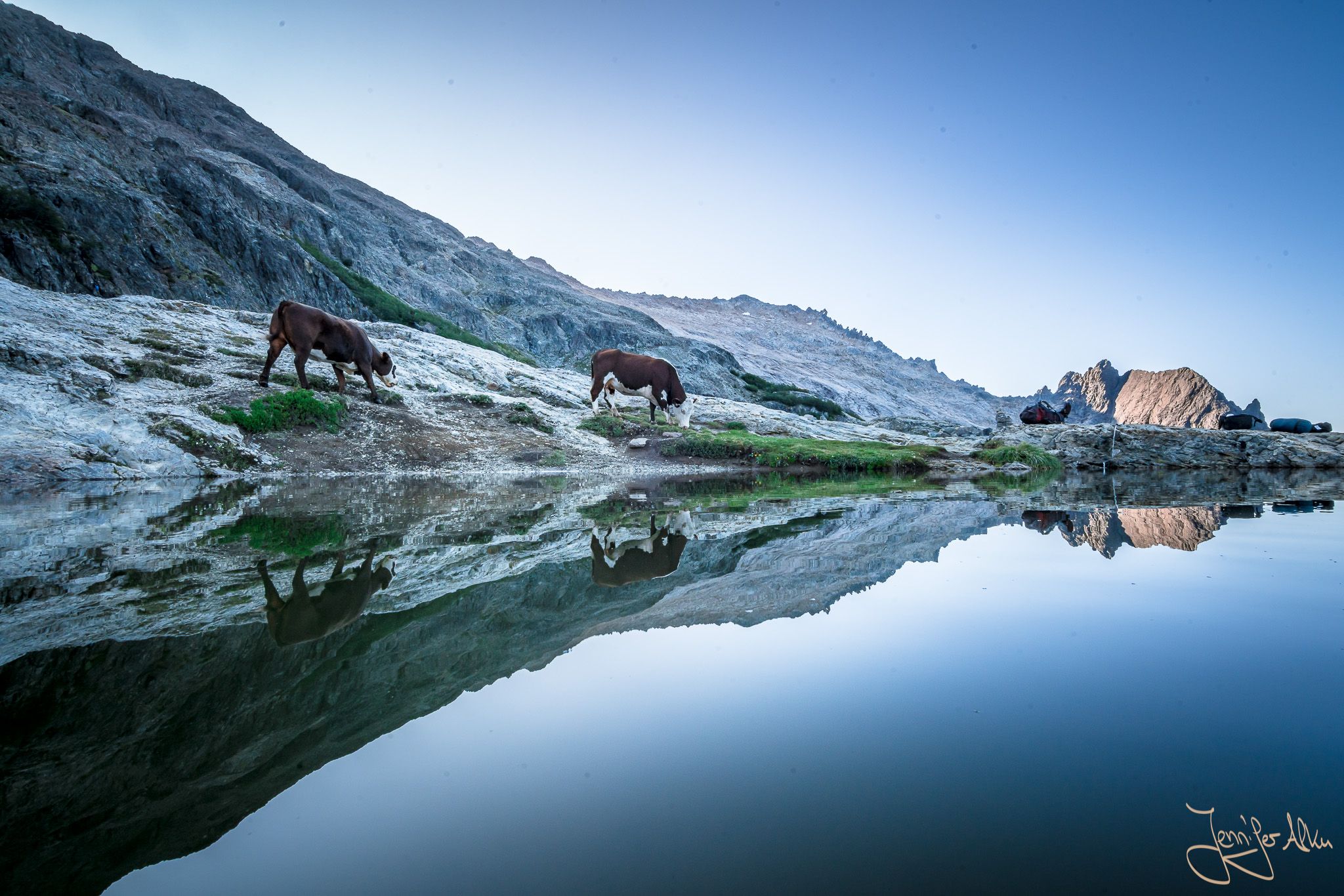 Water basin at Refugio Lopez, Bariloche, Argentina