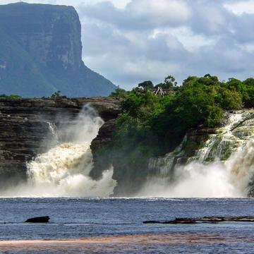 Waterfalls and Lagoon in Canaima, Venezuela, Venezuela