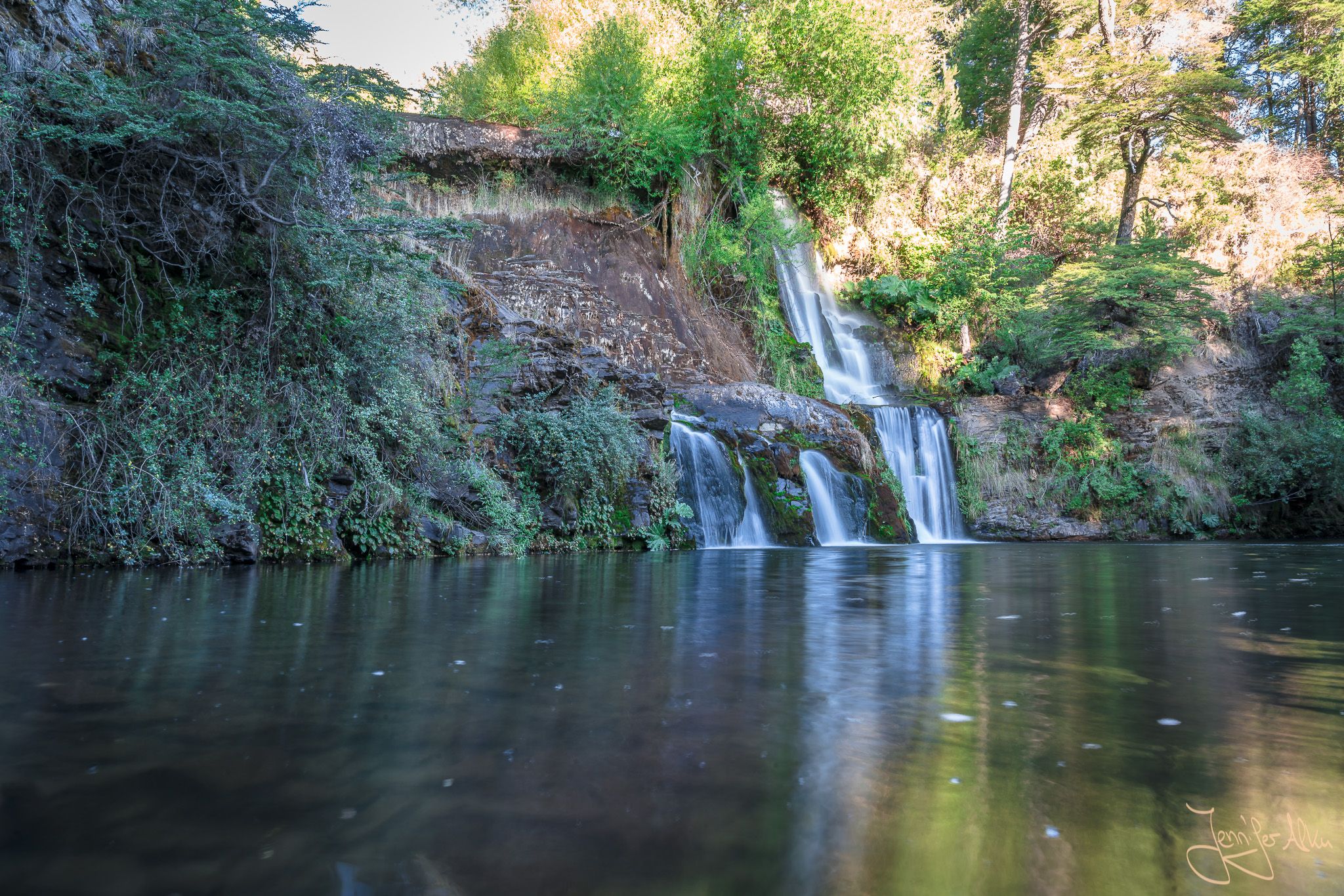 Waterfalls Catarata de Mallin Ahogado, El Bolson, Argentina