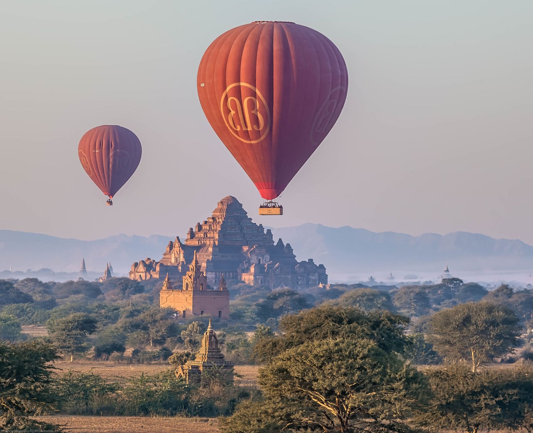 Bagan from Pyathada Temple, Myanmar