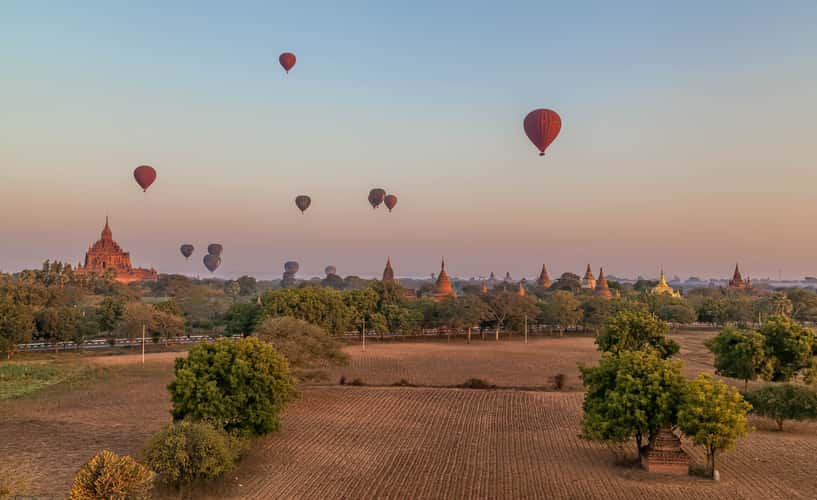 Bagan from Pyathada Temple