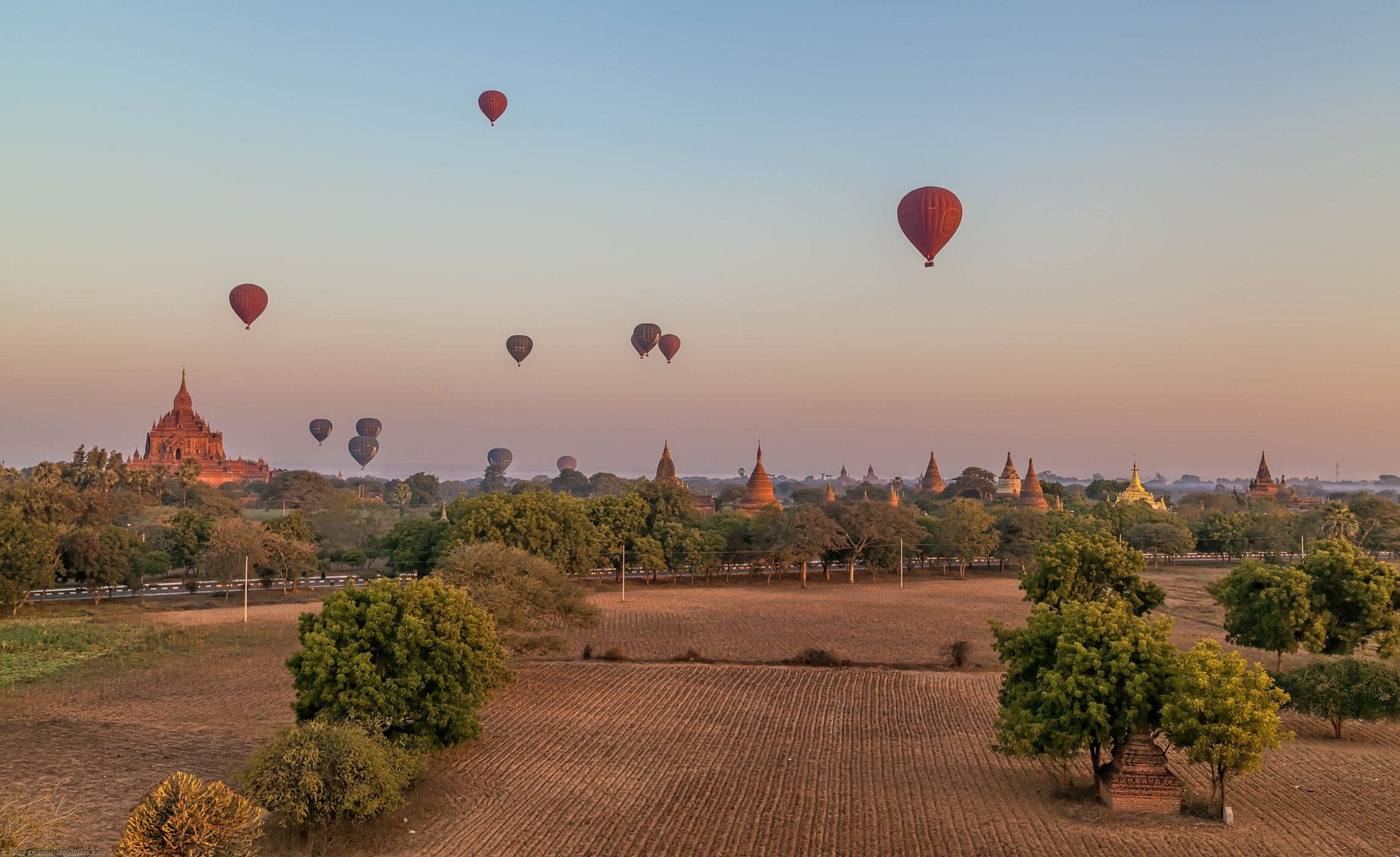 Bagan from Pyathada Temple, Myanmar
