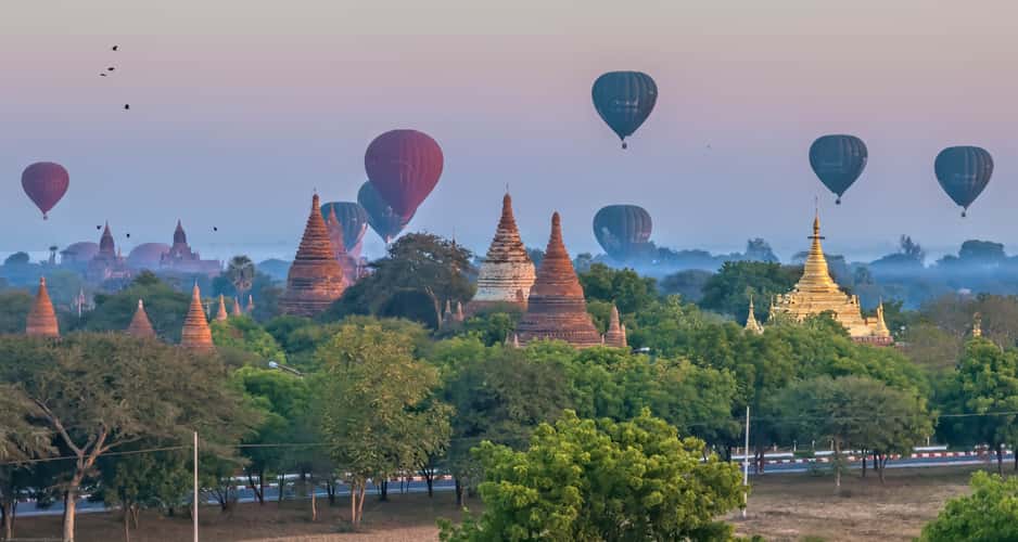 Bagan from Pyathada Temple