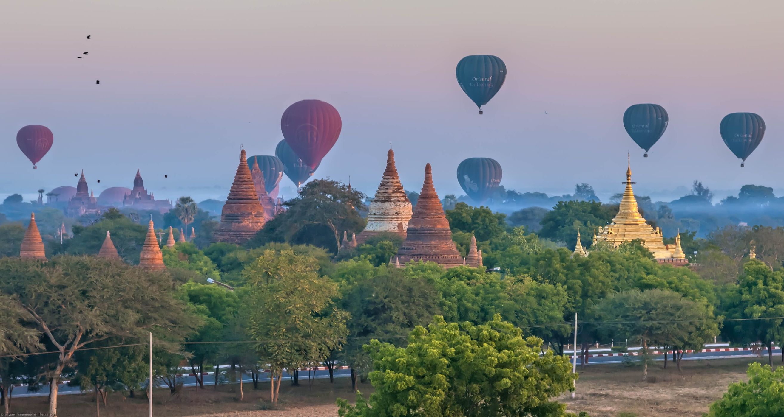 Bagan from Pyathada Temple, Myanmar