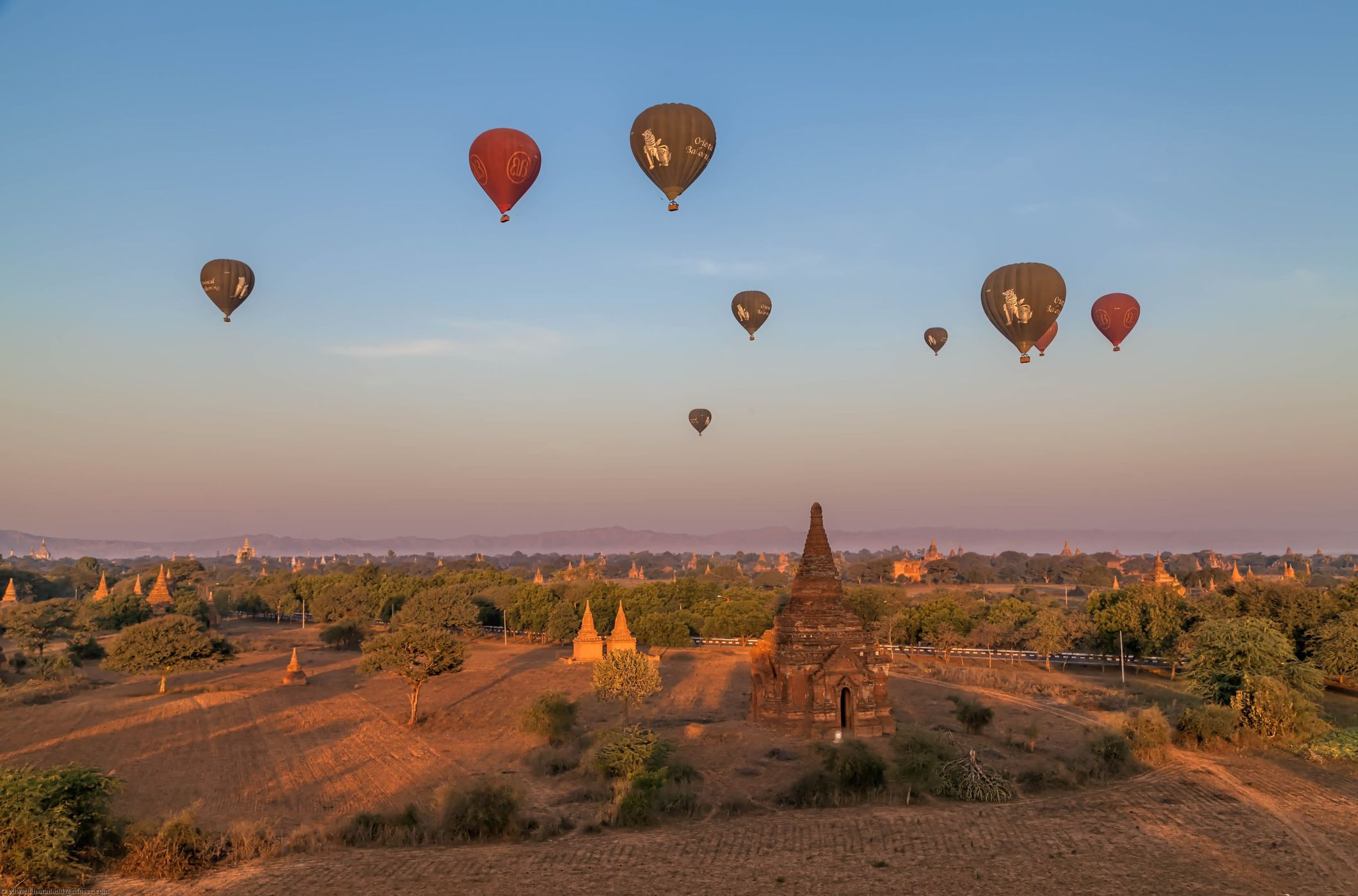 Bagan from Pyathada Temple, Myanmar