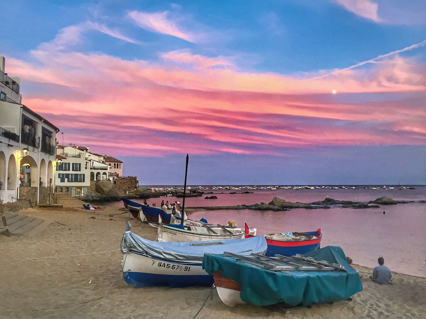 Boats on Beach, Calella de Palafrugell, Spain