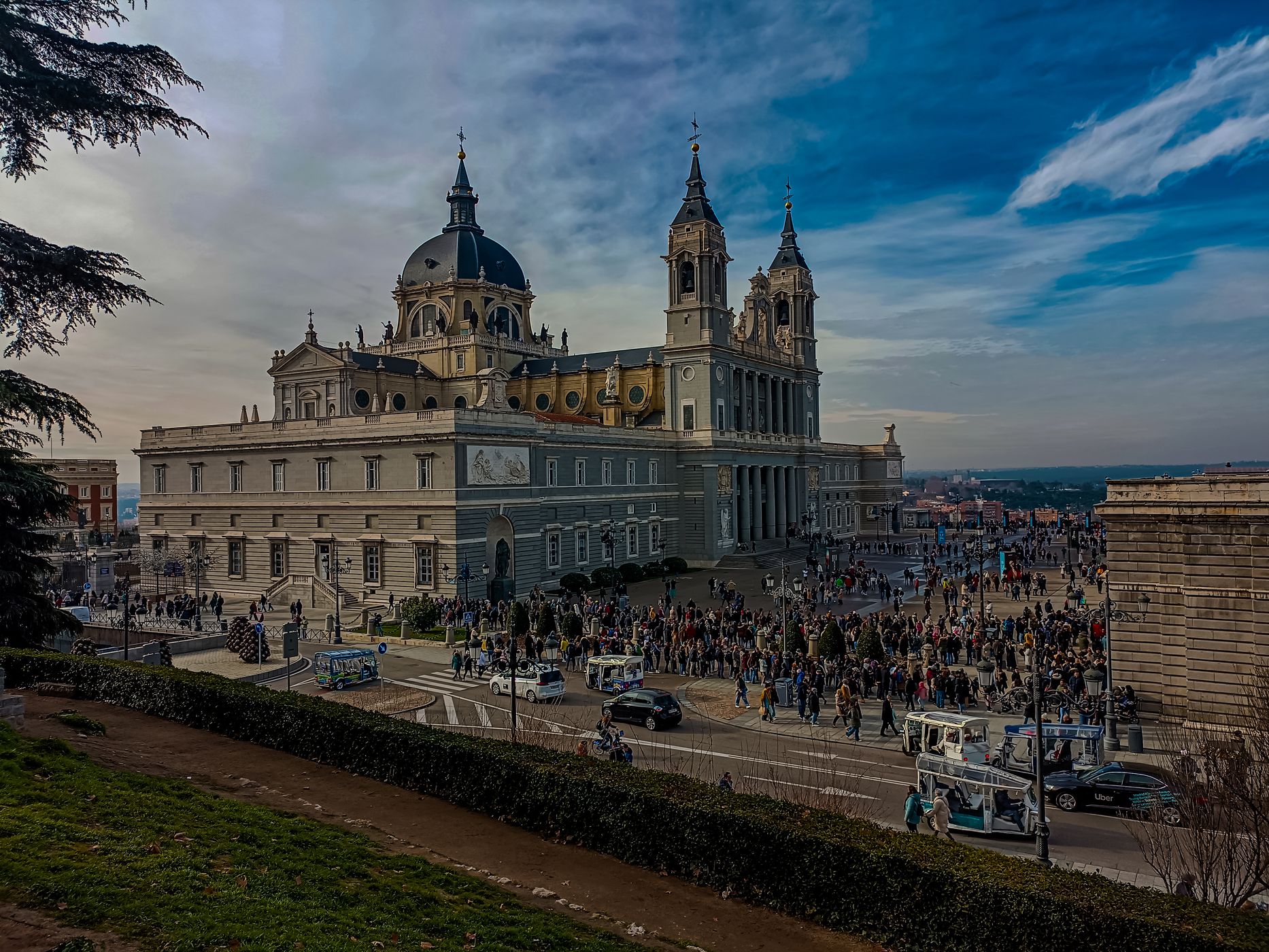 Catedral de la Almudena, Madrid Sunset, Spain