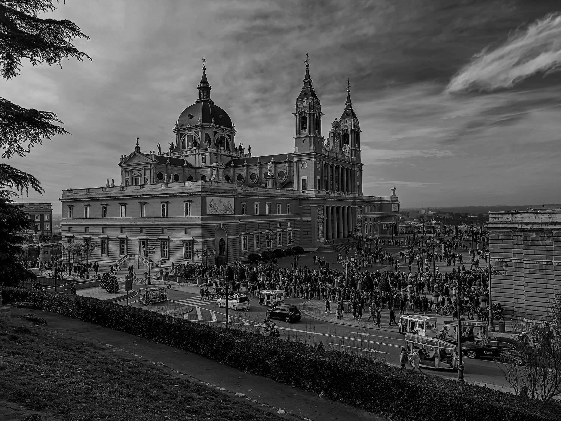 Catedral de la Almudena, Madrid Sunset, Spain