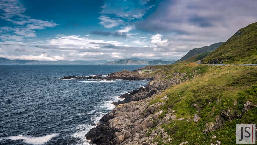 Coastline next to the Kråkenes Lighthouse