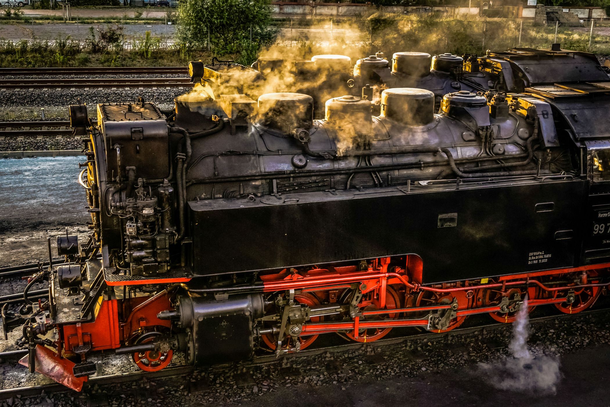 Depot of the Harzer Schmalspurbahnen, Wernigerode, Harz, Germany