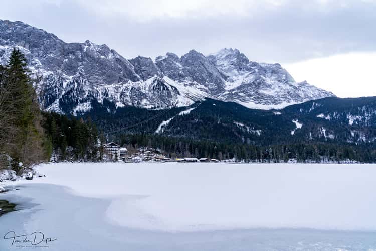 Eibsee alpenglow