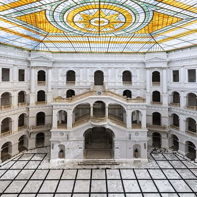 Entrance hall at the University, Warsaw, Poland