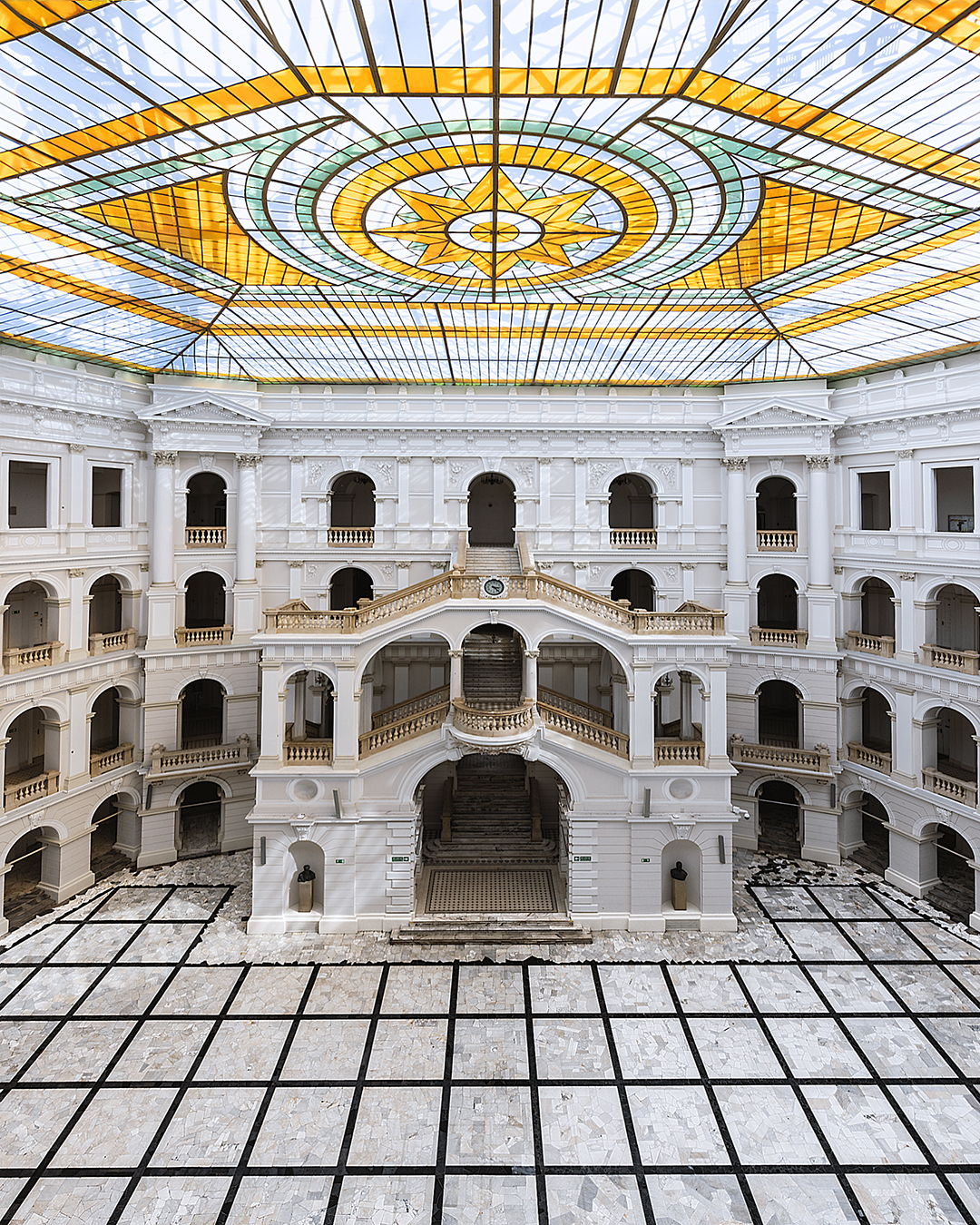 Entrance hall at the University, Warsaw, Poland