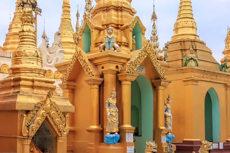 Sunrise at the Shwedagon Pagoda
