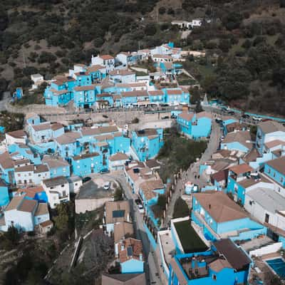 Júzcar from above, Spain