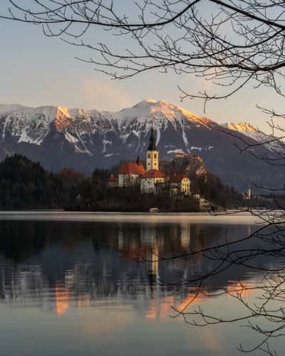 Lake Bled - Wooden Jetty - Rock covered with coins