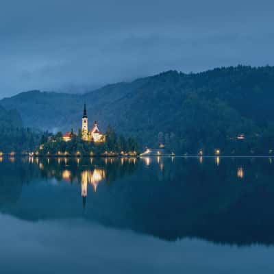 Bled lake and island, Slovenia