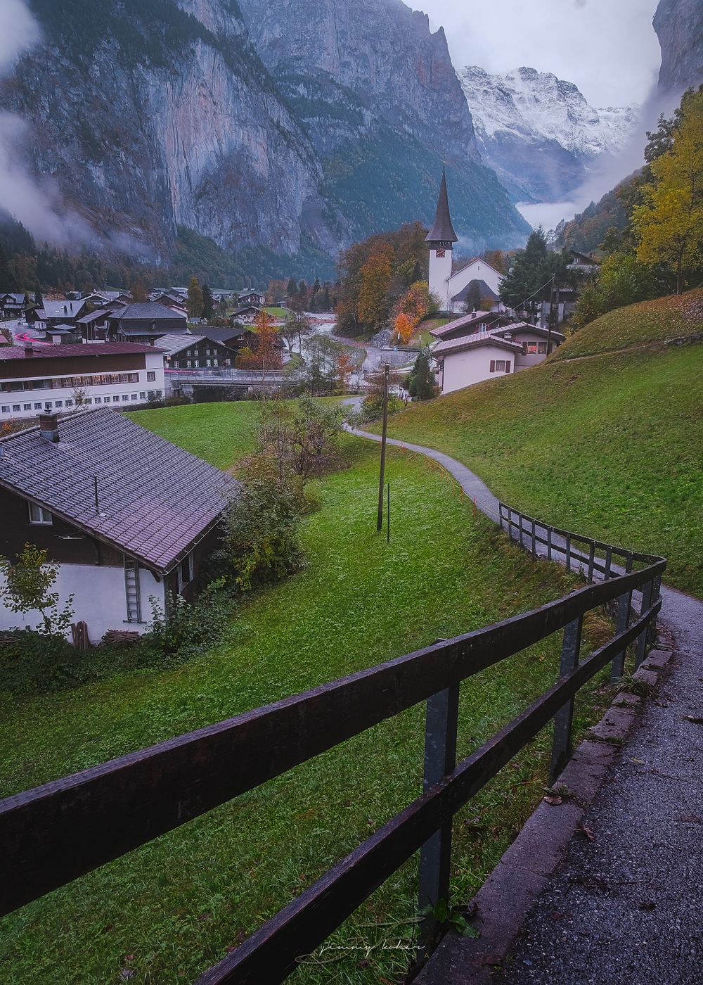 Lauterbrunnen from Fuhren View Point, Switzerland