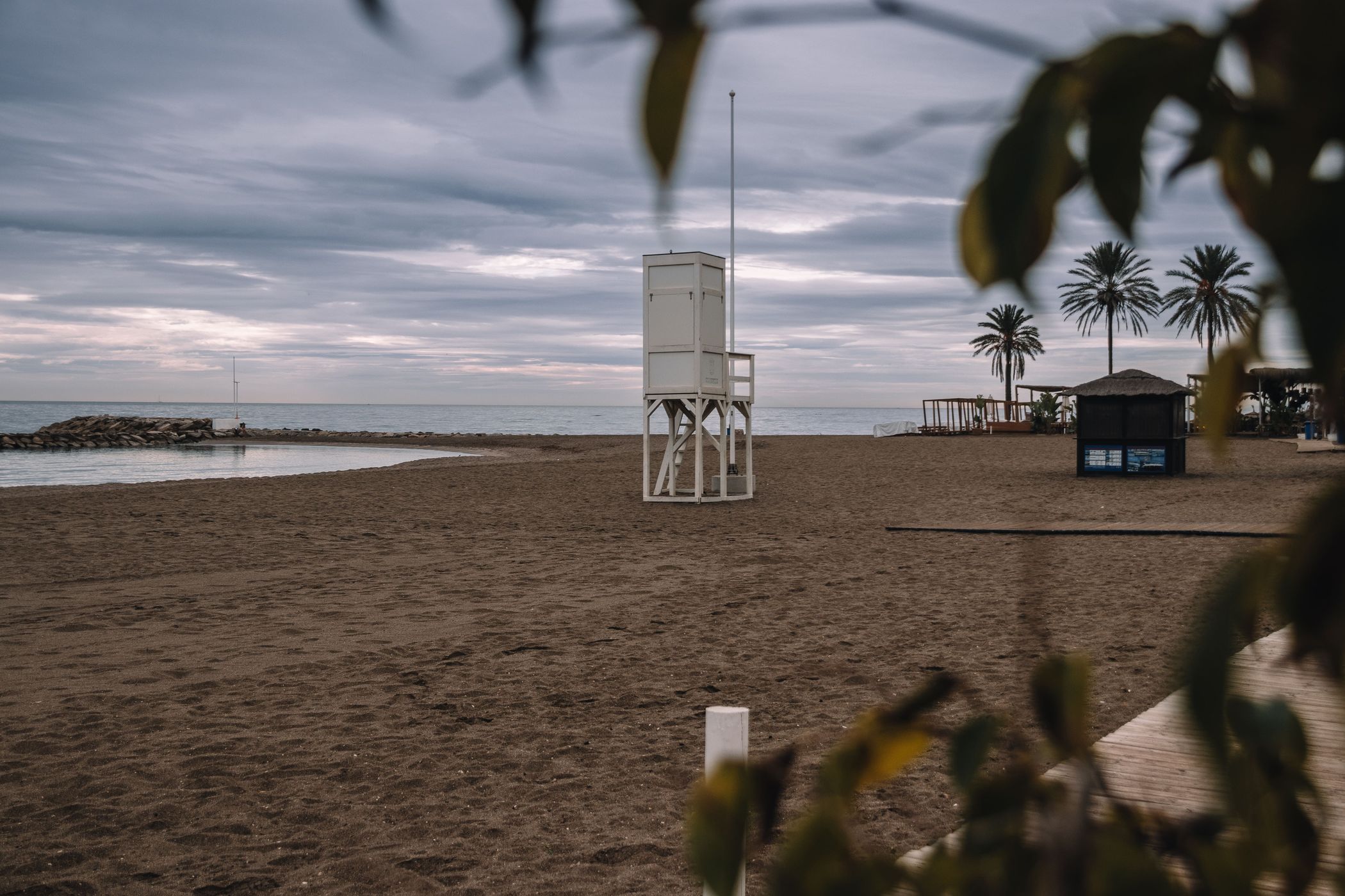 Lifeguard Station at Marbella Beach, Spain