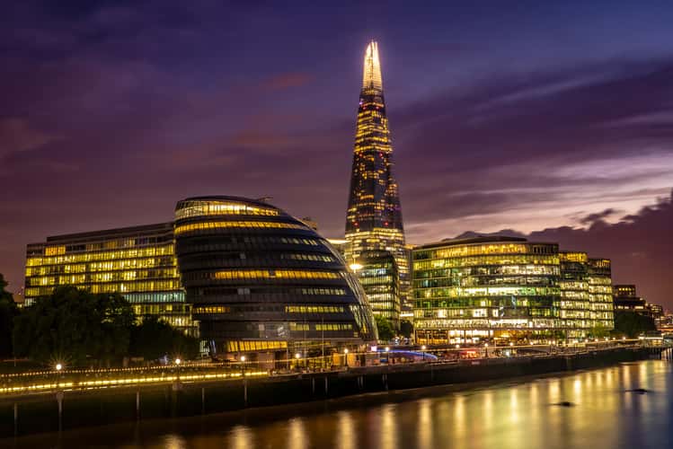 London Skyline from Tower Bridge Exhibition