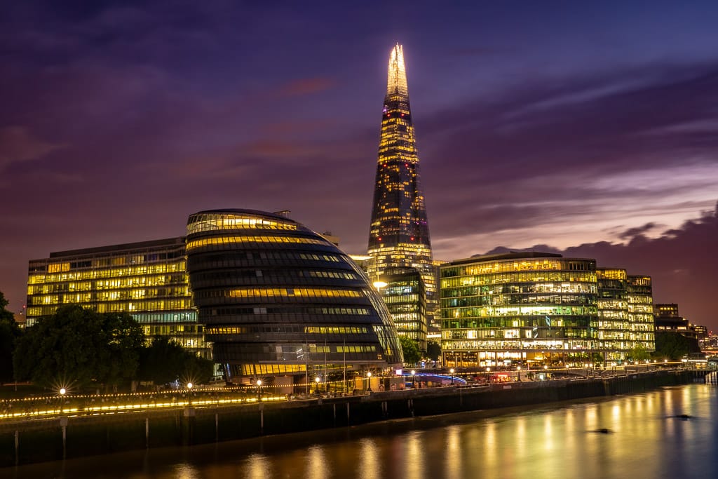 London Skyline from Tower Bridge Exhibition, United Kingdom