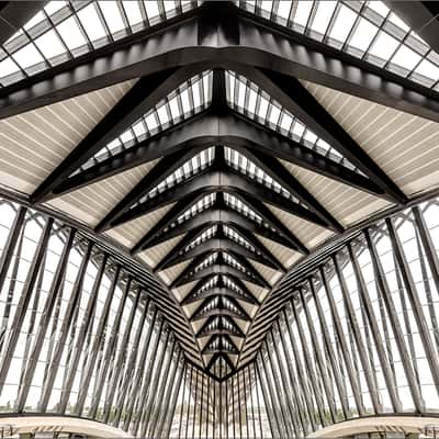 Lyon - Saint Exupery Train Station, France