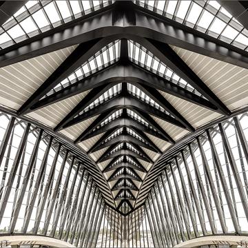 Lyon - Saint Exupery Train Station, France