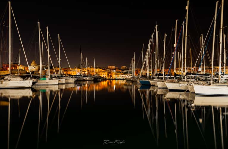 Manoel Island Marina by Night