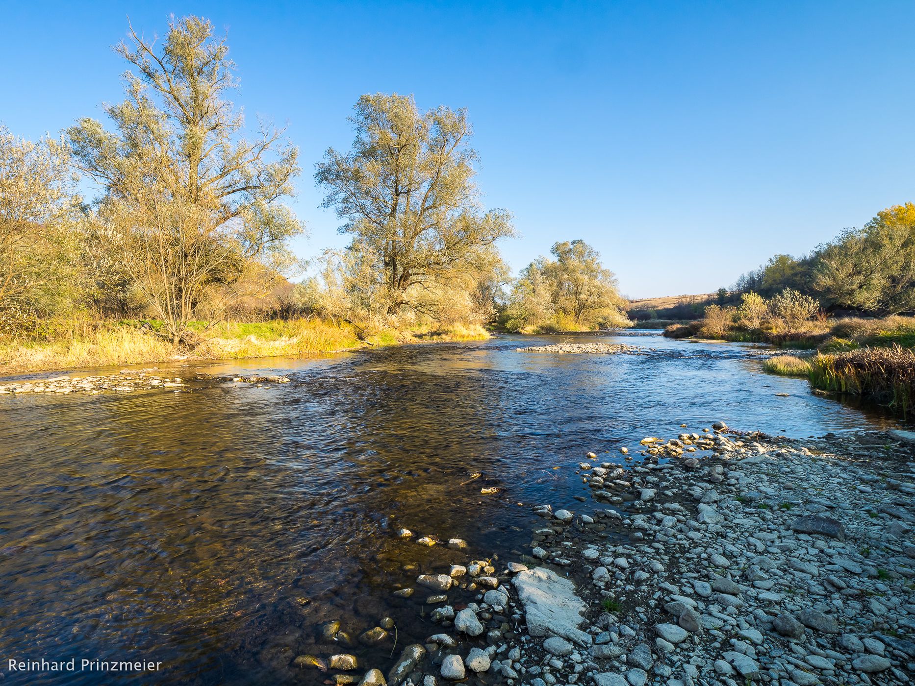 Nera River near Bridge Zlatița, Romania