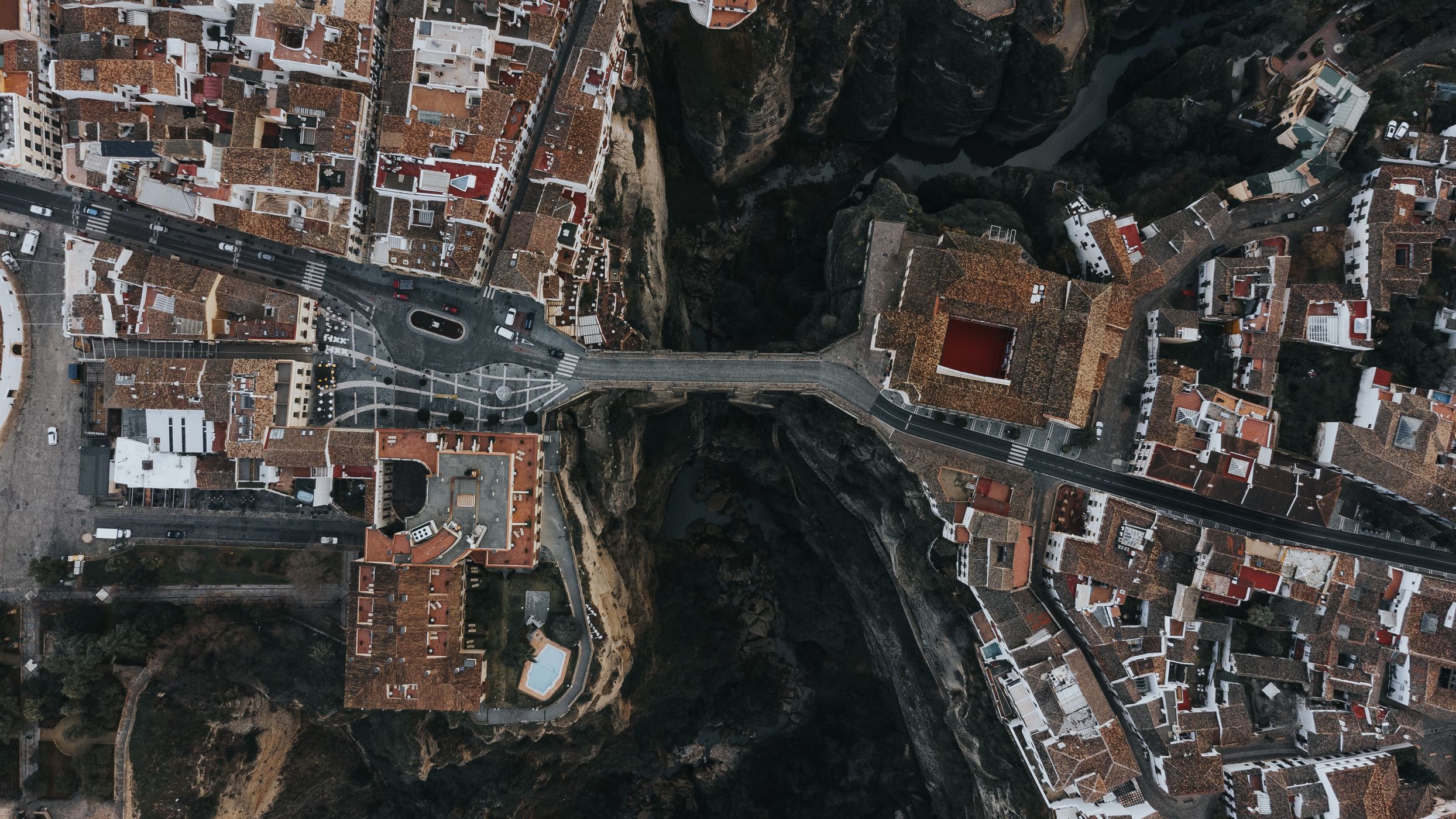 Puente Nuevo from above, Ronda, Spain