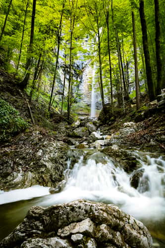 Schoßrinn Waterfall, Aschau im Chiemgau